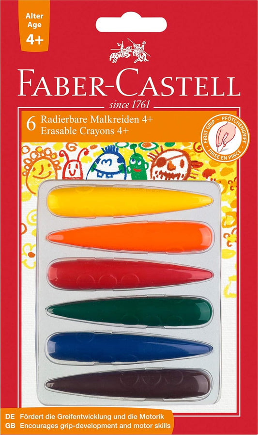 Faber-Castell 120404 Crayons Finger-Shaped for Ages 4 and Above