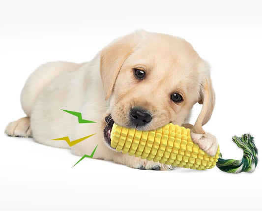 Dog Chew Toys for Aggressive Chewers, Indestructible Tough Durable Squeaky Interactive Dog Toys, Puppy Teeth Chew Corn Stick Toy for Small Meduium Large Breed ThEverest