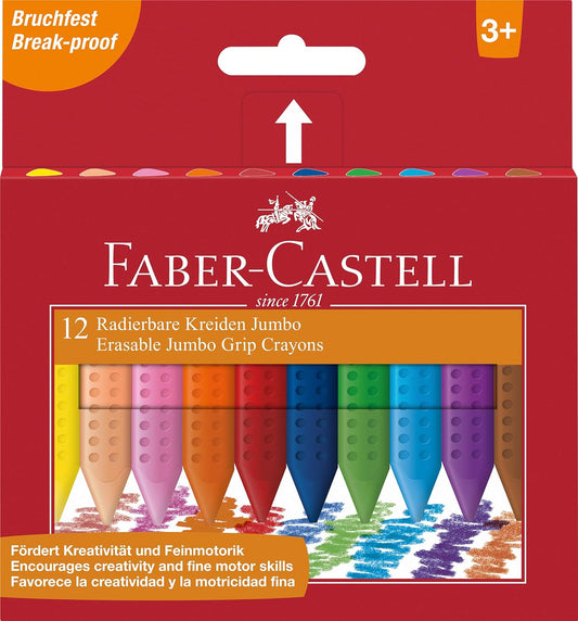 Faber-Castell Jumbo Grip Crayons (Pack of 12)