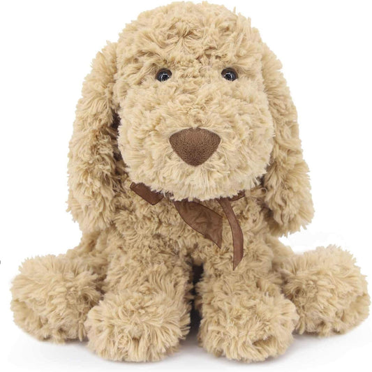 WEIGEDU Poodle Puppy Goldendoodle Stuffed Animal, Adorable Toy Dog Labradoodle Plush for Kids Boys Girls Birthday Easter Christmas Bedtime Gift, 11.8“ Golden ThEverest