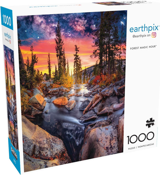 Buffalo Games - Forest Magic Hour - 1000 Piece Jigsaw Puzzle for Adults Challenging Puzzle Perfect for Game Nights - 1000 Piece Finished Size is 26.75 x 19.75 ThEverest