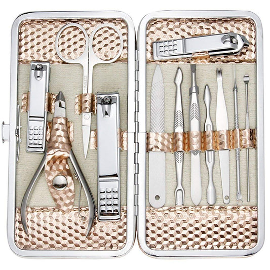 ZIZZON Professional Nail Care kit Manicure Grooming Set with Travel Case(Rose Gold) ThEverest