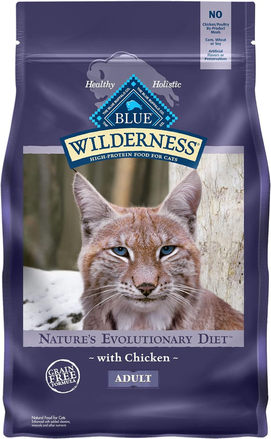 Blue Buffalo Wilderness High Protein, Natural Adult Dry Cat Food, Chicken 6-lb ThEverest