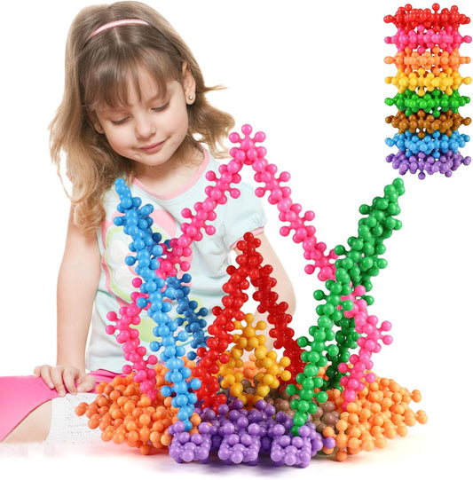 TOMYOU 200 Pieces Building Blocks Kids STEM Toys Educational Discs Sets Interlocking Solid Plastic for Preschool Boys and Girls Aged 3+, Safe Material Creativity ThEverest