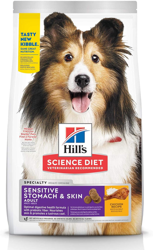 Hill's Pet Nutrition Science Diet Dry Dog Food, Adult, Sensitive Stomach & Skin, Chicken & Barley Recipe, 4 lb. Bag ThEverest